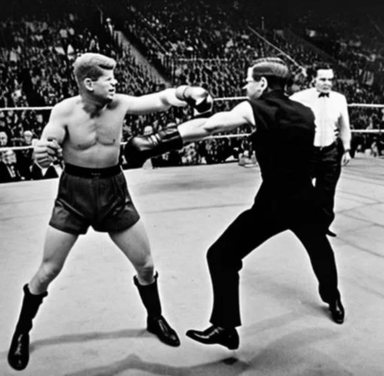 John F. Kennedy boxing
